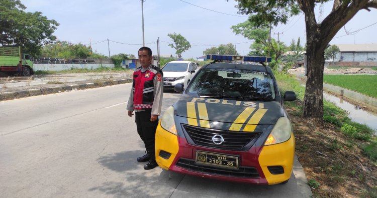 Polisi di Karawang Kota Gelar Patroli Siang, Sasar Jalan Baru Lingkar Tanjungpura