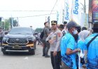 Polres Karawang melaksanakan pelayanan  pengamanan Panen Raya dan Pengumuman Swasembada Pangan Nasional di Cilebar