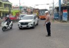 Upaya Połsek Klari Cegah Kemacetan Hingga Laka Lantas, Unit Lantas Lakukan Gatur Lalin