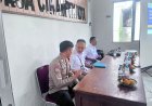 Personil Polsek Cikampek Bripka Ajis Pesan Kantibmas di Rapat Minggon Desa Cikampek Kota 