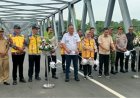 Kapolsek Klari Hadiri dan Amankan Peresmian Jembatan Curug Klari