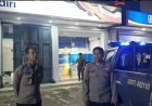 Patroli Malam Hari, Personil Piket Polsek Rengasdengklok Kunjungi Bank BRI Dan Mandiri