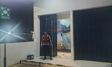 Polisi Batujaya Cegah GU Kamtibmas di Bank Mandiri Unit Batujaya di malam hari