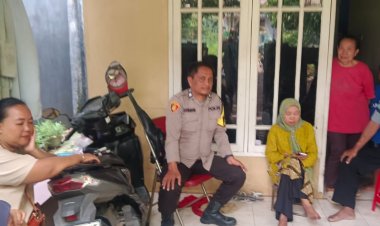 Aiptu Sarin Pesan Kantibmas Warga Warga Cikampek Selatan Dalam Sambang 