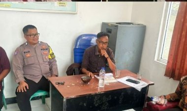 Bhabinkamtibmas Sambang Warga dan Berikan Himbauan Kamtibmas di Desa Binaan