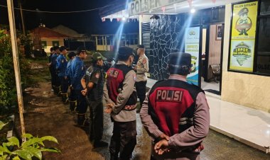 Kapolsek Batujaya Pimpin Apel persiapan Giat KRYD di Wilayah Hukum Polsek Batujaya 