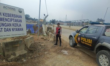 Upaya Polsek Pangkalan Gelar Patroli Wilayah, Kontrol Keamanan di Lokasi Proyek Tol Japek 2